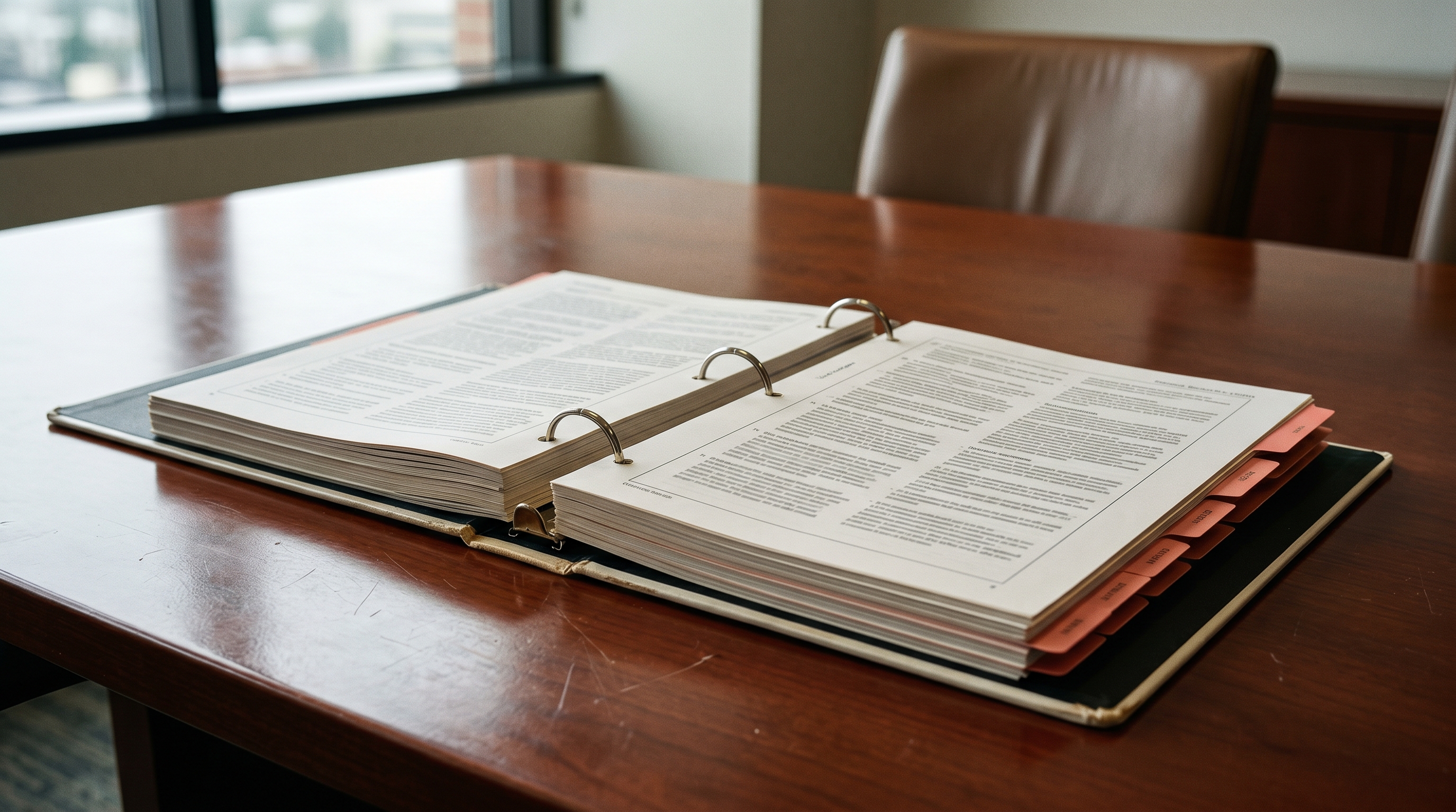 A working binder of field notes.